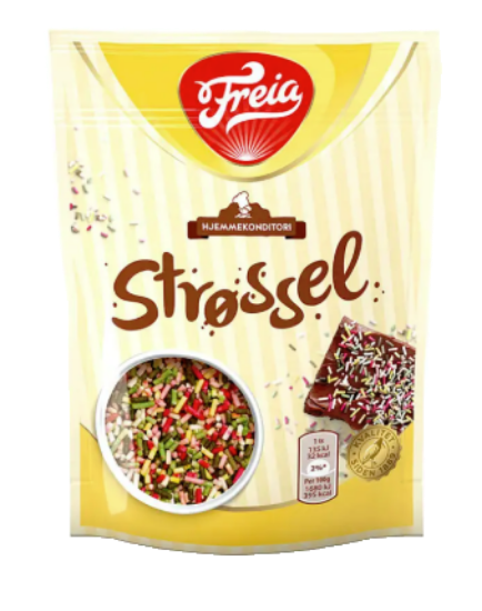 Flerfarget Strøssel 100g