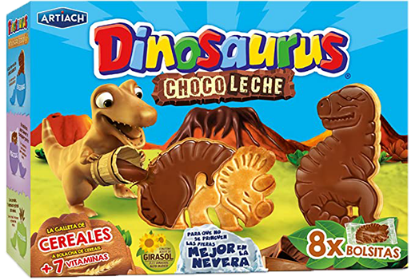 Dinosauruskjeks m melkesjokolade 340g
