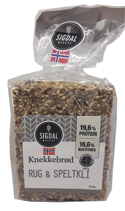 Sigdal Knekkebrød Rug & Speltkli 220g