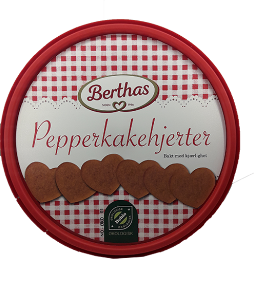 Berthas Pepperkakehjerter 350g