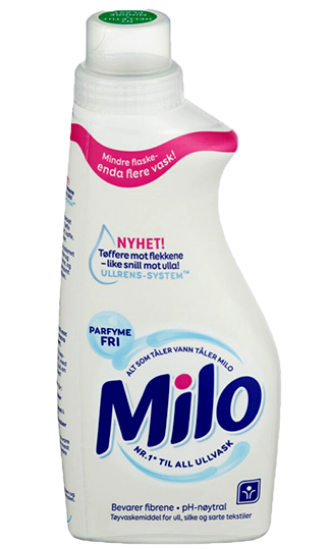 Milo Tøyvask Parfymefri 595ml