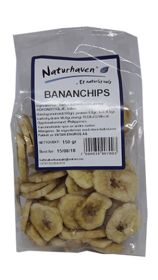 Naturhaven Bananchips 150g