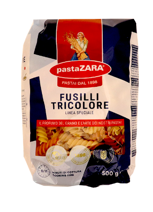 PastaZara Tricolor Spirali 500g