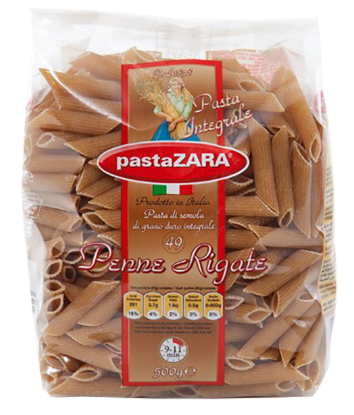 PastaZara Fullkorn Penne Rigate 500g