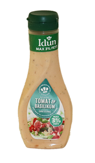 Idun Tomat & Basilikum Dressing 257g