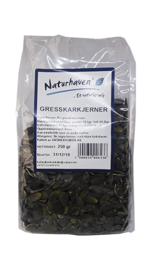 Naturhaven Gresskarkjerner 250g