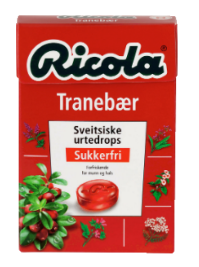 Ricola Tranebær 50g