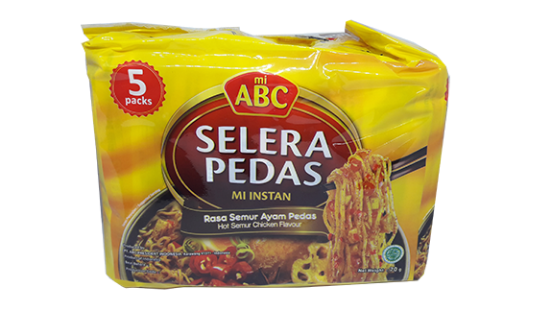 ABC Nudler Hot Semur Chicken 300g 5pk