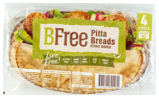 Bfree Pitabrød 4x55gr