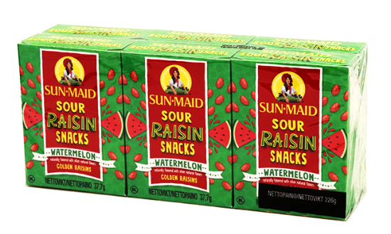 Sun Maid Sour Raisin Watermelon 6pk