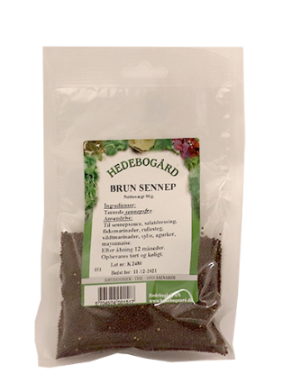 Hedebogård Hel Brun Sennep 90g