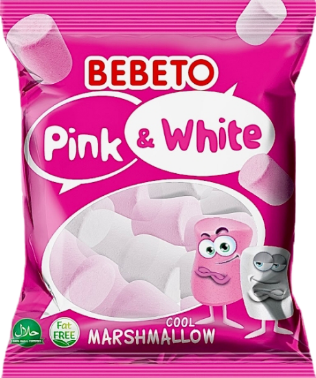 Bebeto Marshmallow Pink & White 275g