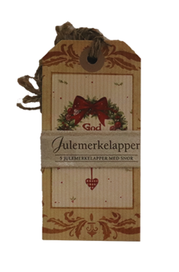 Julemerkelapper 5pk