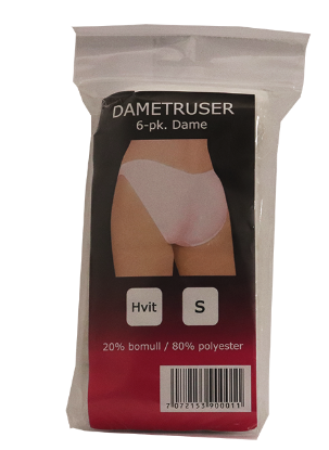 Dametruser 6pk str S