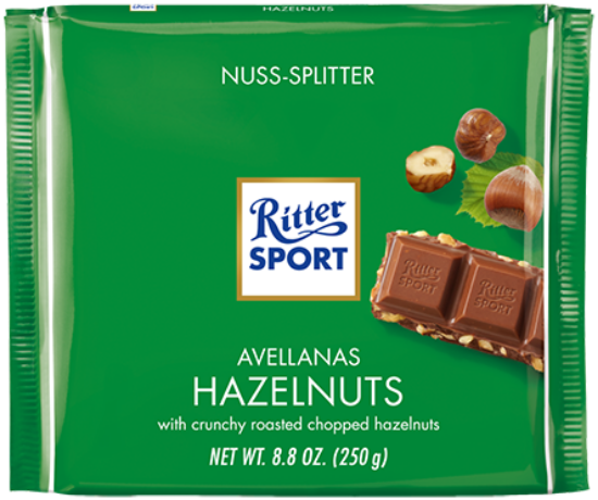 Ritter Sport M/Hasselnøtter 250g