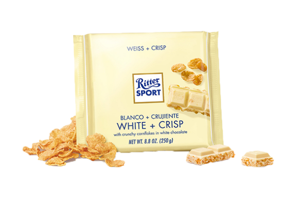 Ritter Sport M/Hvit Sjokolade & Cornflakes 250g