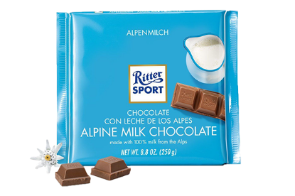 Ritter Sport M/Melkesjokolade 250g