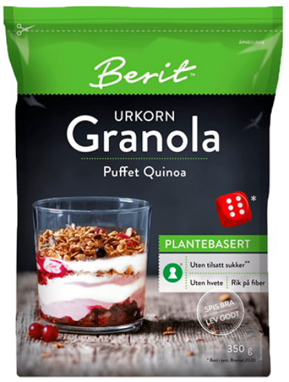 Urkorn Granola Puffet Quinoa 350g