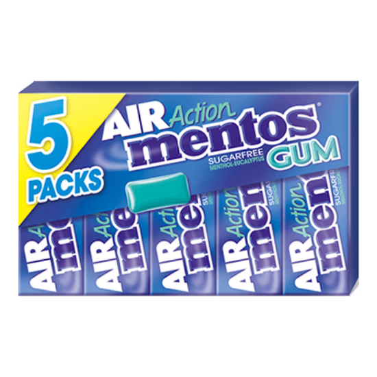 Mentos Gum 5pk Air Menthol Eucalyptus