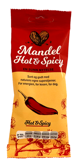 Mandel Hot & Spicy 50g