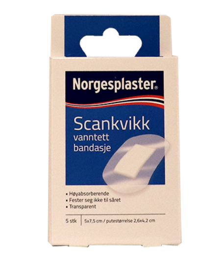 Scankvikk Vanntett Plaster 5stk