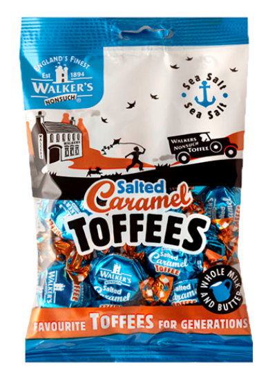 Walkers Salted Caramel Toffees 150g