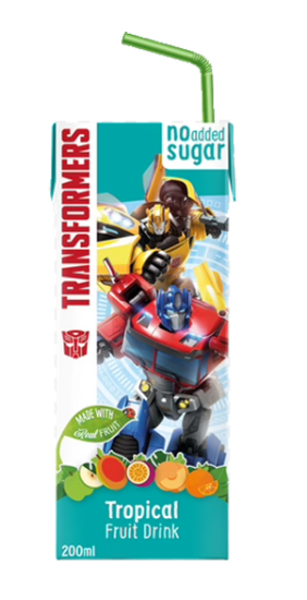Transformers Tropisk Fruktdrikk 200ml