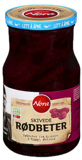 Nora Rødbeter Skivede 850g