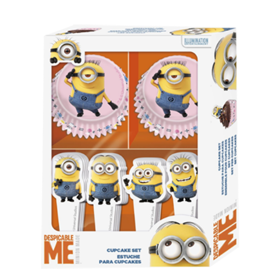 60 Caissettes Cupcakes Minions - Colorées, Papier Résistant - Pour Goûters, Fêtes D'anniversaire Enfants