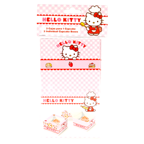 Hello Kitty Cupcake-Eske 3pk