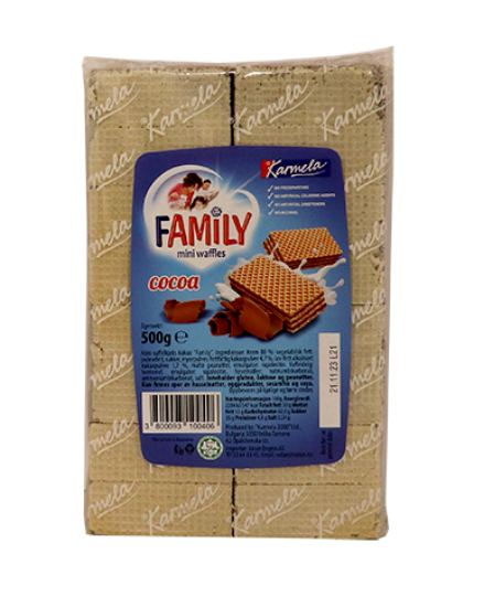 Mini Waffles Cocoa 500g