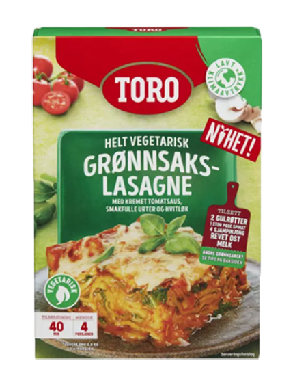 Toro Grønnsakslasagne 203g