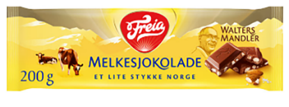 Walters mandler melkesjokolade 200 g