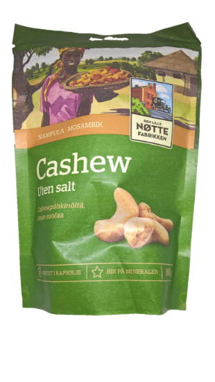 Cashewnøtter u/Salt 160g