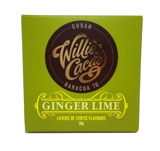 Willies Cacao Ginger Lime 50g