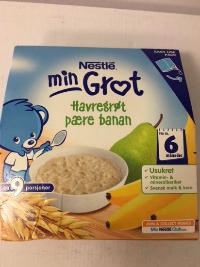 Havregrøt Pære og Banan