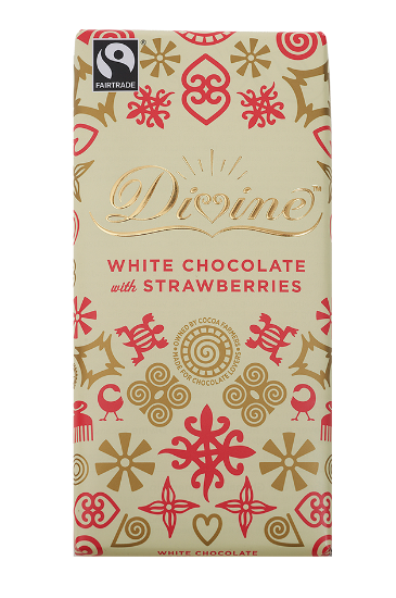Divine White Chocolate with Strawberries