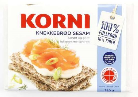 Korni Knekkebrød m Sesam 250g
