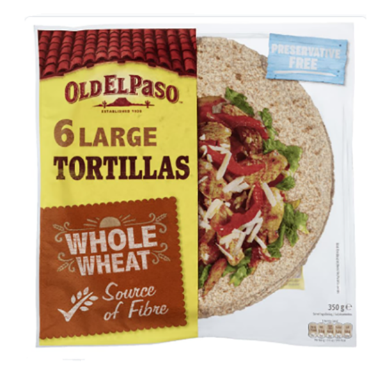 Tortillas Whole Wheat 350g