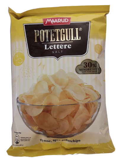 Potetgull Lettere Salt