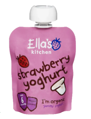 Ella`s Yoghurt Jordbær 90g