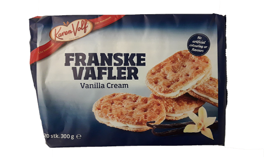 Franske Vafler Vaniljekrem