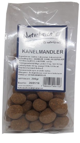 Kanelmandler 200 gr