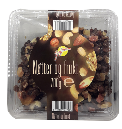 Nøtter og Frukt 700 gr