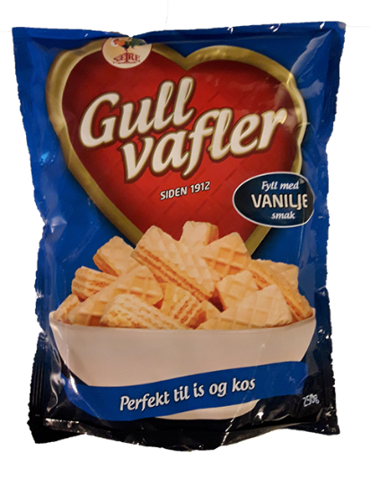 Gullvafler Vaniljesmak 250gr