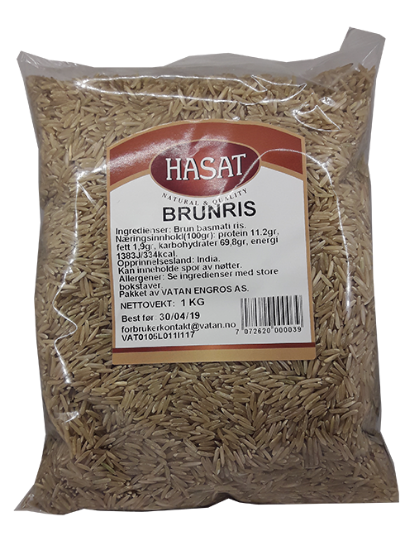 Hasat Brun Ris 1kg