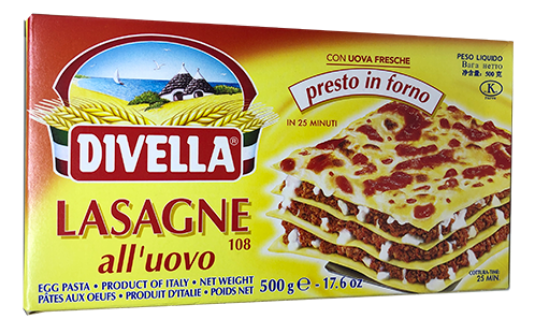 Divella Lasagne Plater 500g