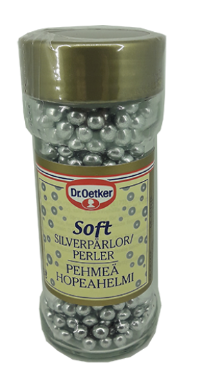 Sølvperler Kakedekor 43 g