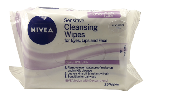 NIVEA Sensitive Cleansing Wipes 25stk