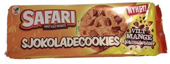Safari Sjokolade Cookies 200g, Sætre